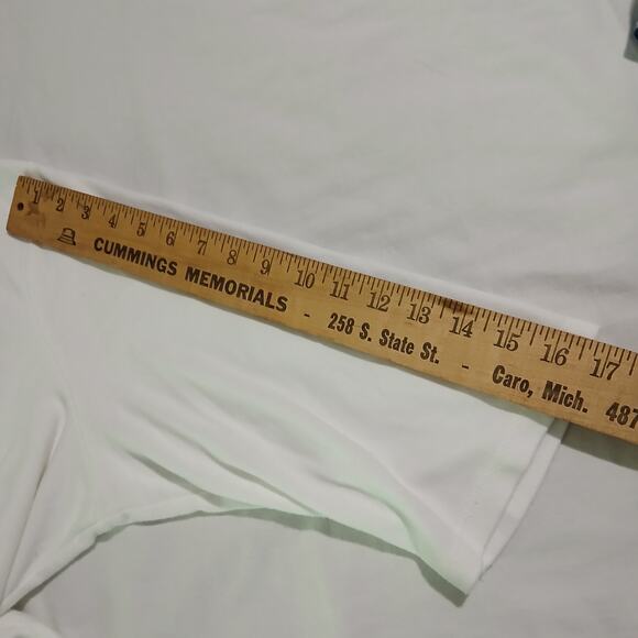 Quacker Factory 2X White 3/4 slv T-Shirt & Blue Full-Zip Bedazzled Vest 2 items! - Picture 14 of 15